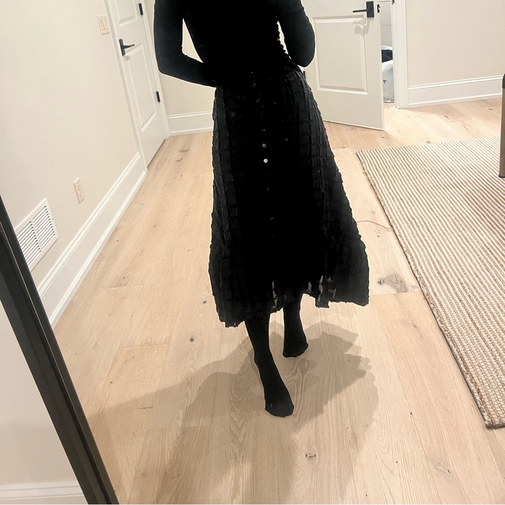 BLACK ANTHROPOLGIE SKIRT